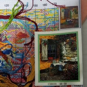 Vibrant Outdoor Scene Cross Stitch Kit NWOT